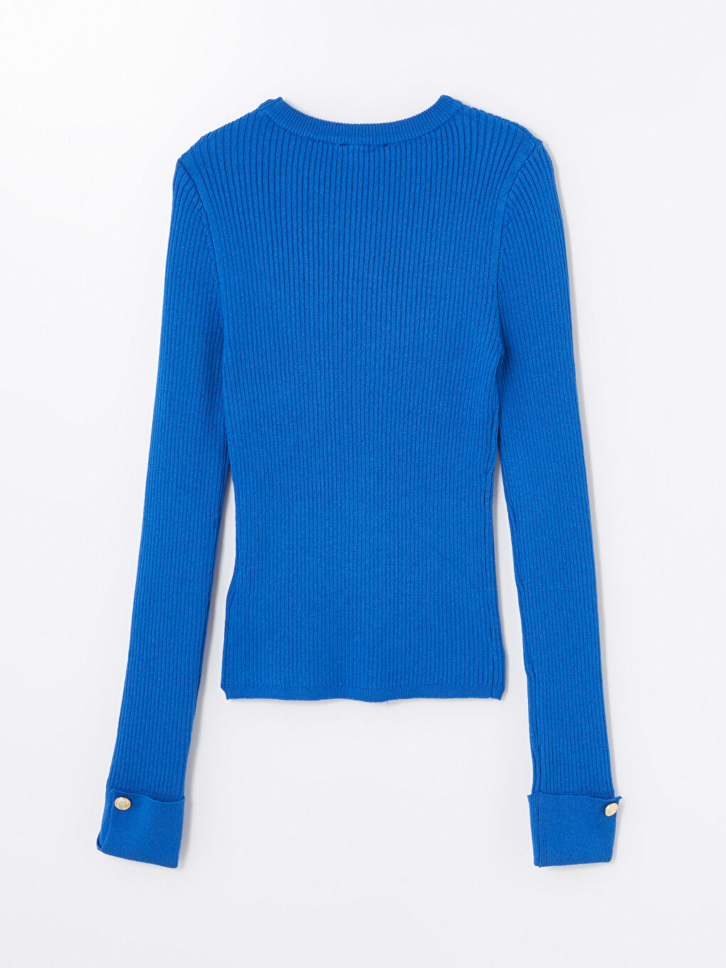 Crew Neck Textured Women's Knitwear Sweater -W4CK48Z8-HNB