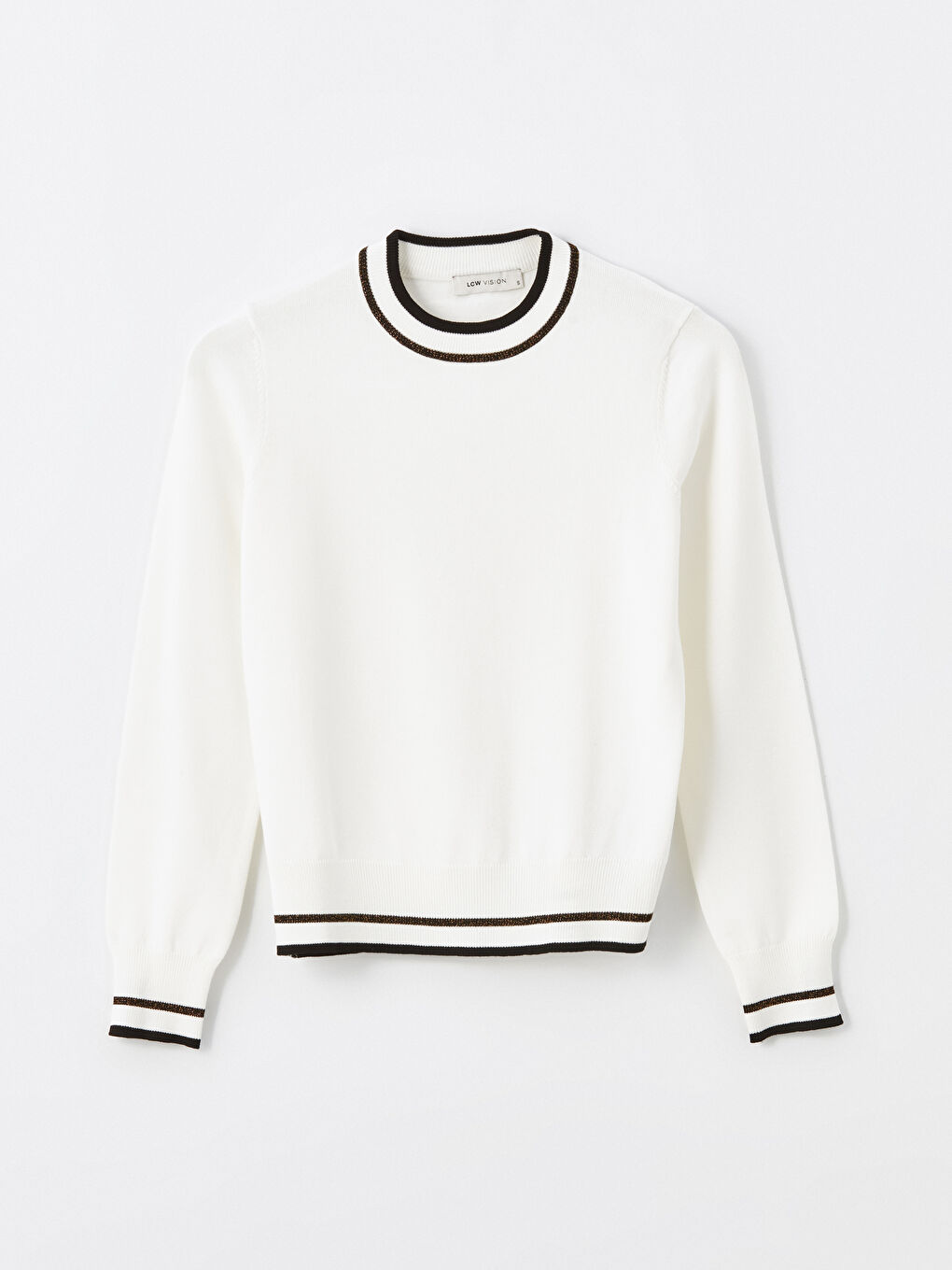 LCW Vision Rundhalsausschnitt Damen Strickpullover -W4CK50Z8-FDU