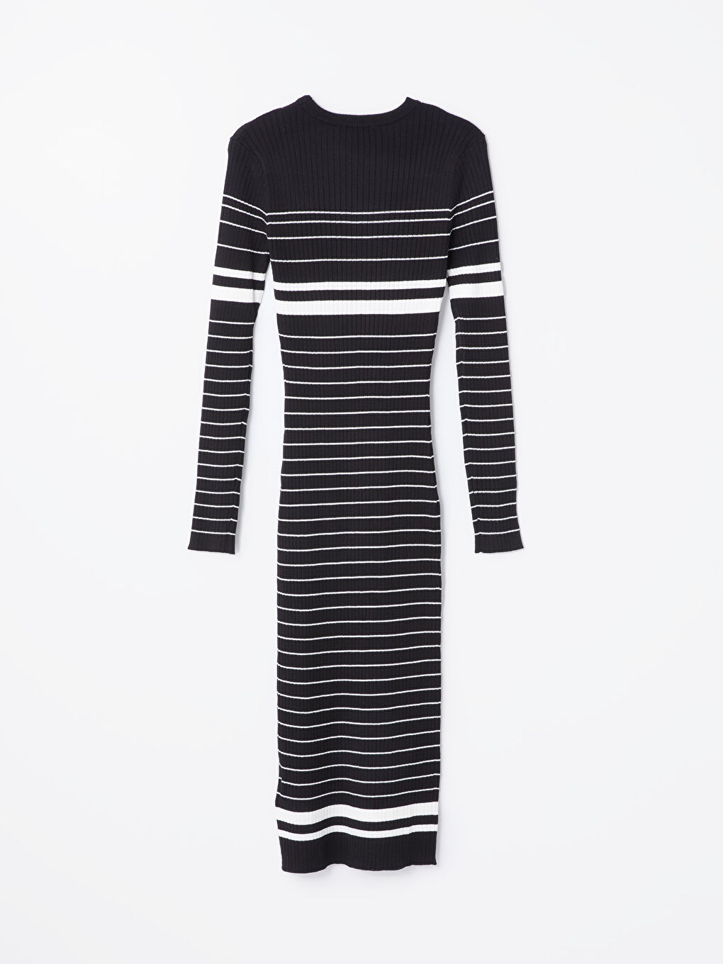 LCW Vision Crew Neck Striped Women's Knitwear Dress -W4CK53Z8-CVL