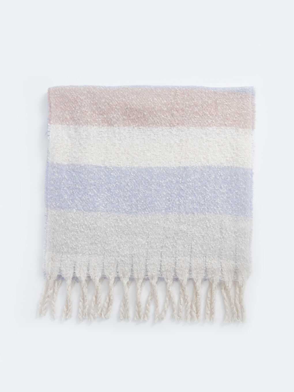 LCW ACCESSORIES Color Block Tasseled Women's Scarf -W4CK76Z8-LGL