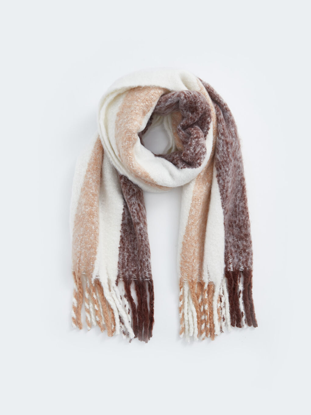 Striped Tasseled Women's Scarf