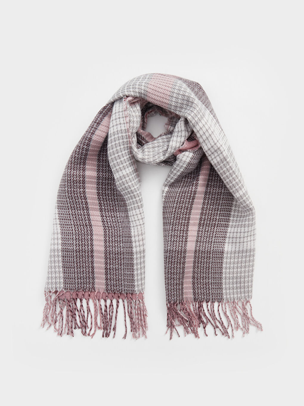LCW ACCESSORIES Patterned Tasseled Women's Scarf -W4CK80Z8-LN0