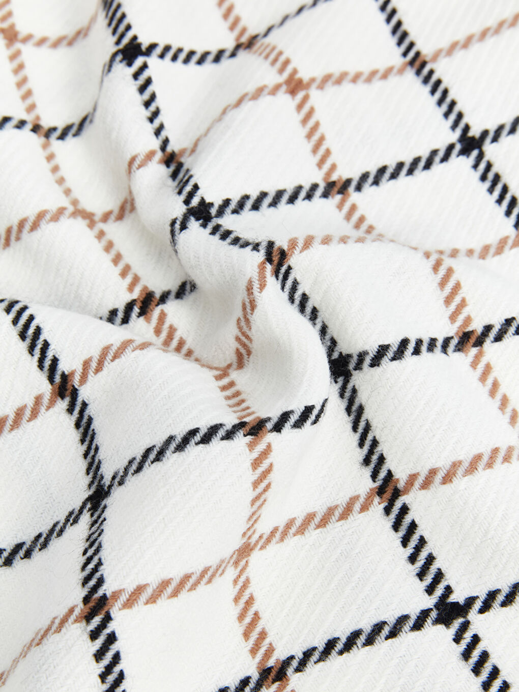 LCW ACCESSORIES Fringed Plaid Patterned Women's Scarf -W4CK87Z8-LLX