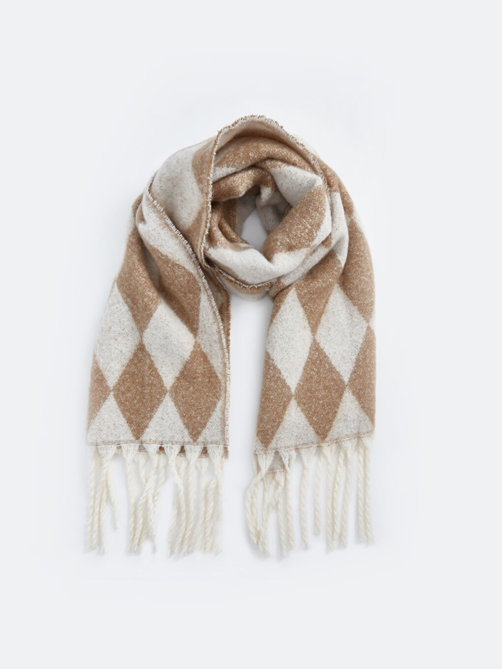 LCW ACCESSORIES Šal za Žene sa Uzorkom i Resama -W4CK89Z8-LLL