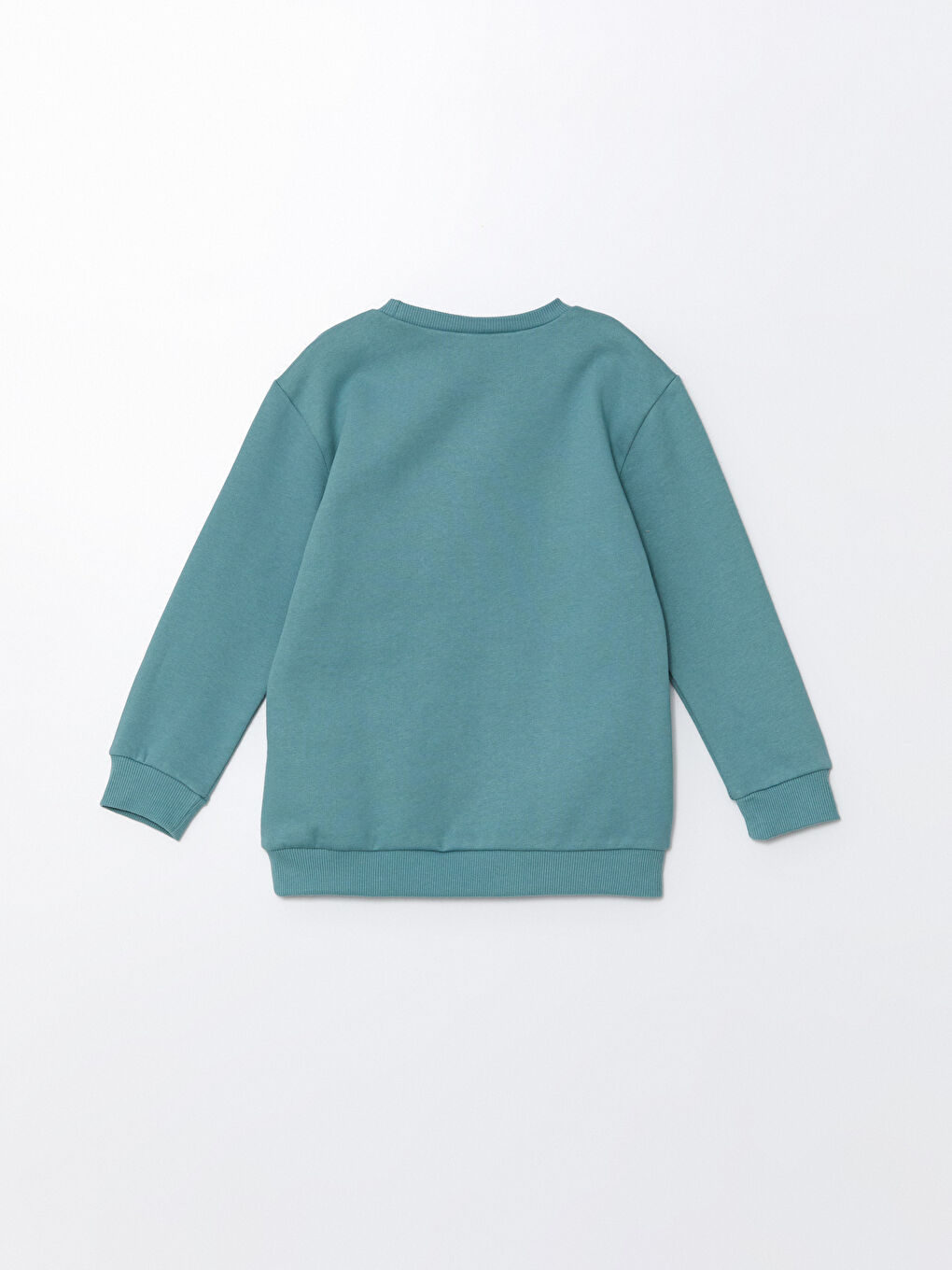 LCW Kids Mat Yeşil Bisiklet Yaka Uzun Kollu Baskılı Erkek Bebek Sweatshirt - 2