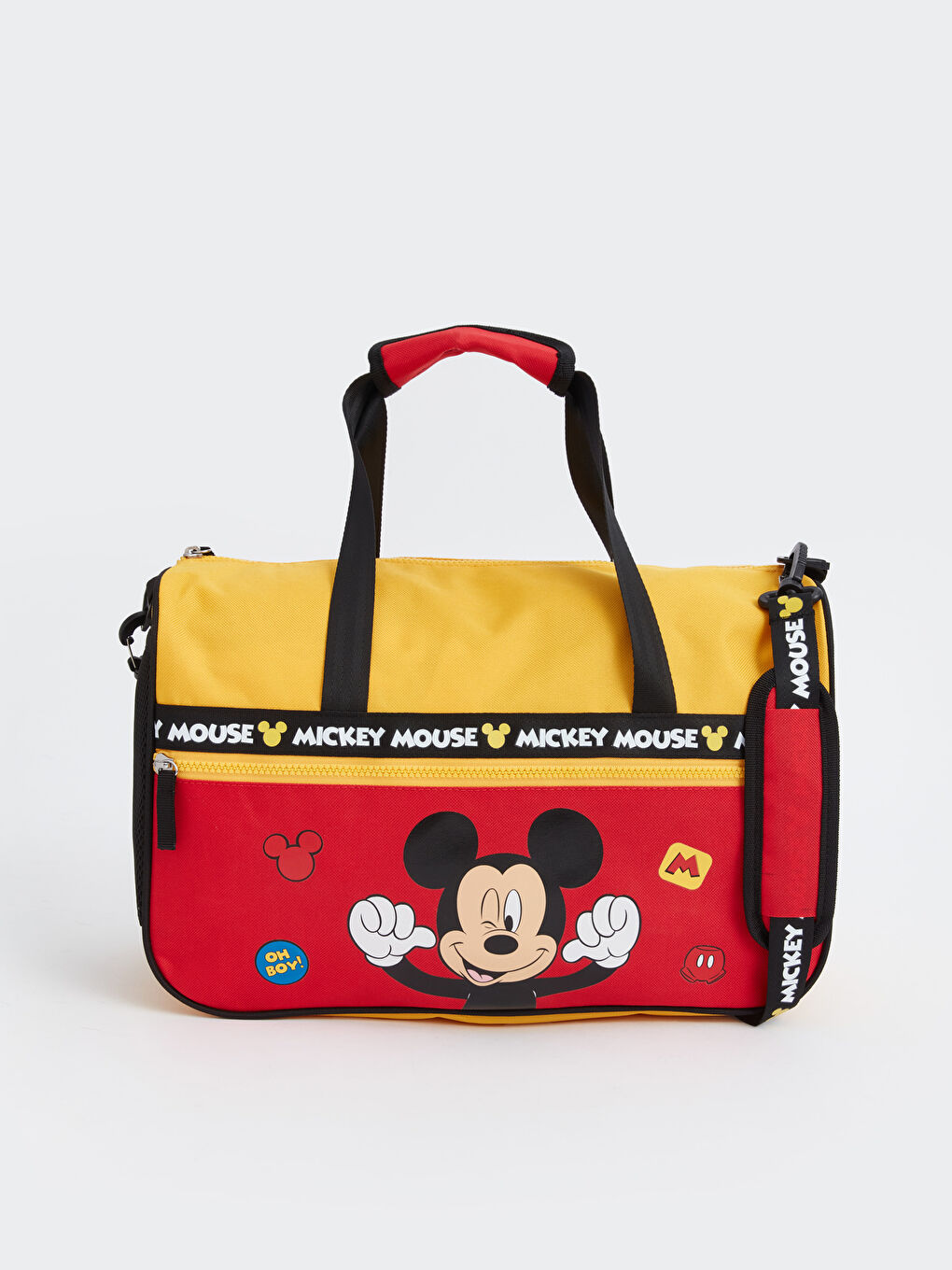 LCW ACCESSORIES Canlı Kırmızı Mickey Mouse Baskılı Erkek Çocuk Spor Çantası