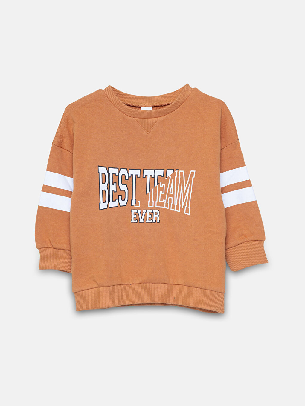 طقم جوج ديال الباكات كول مدور مطبوع سويتر بيبي بوي وسروال رياضي-1