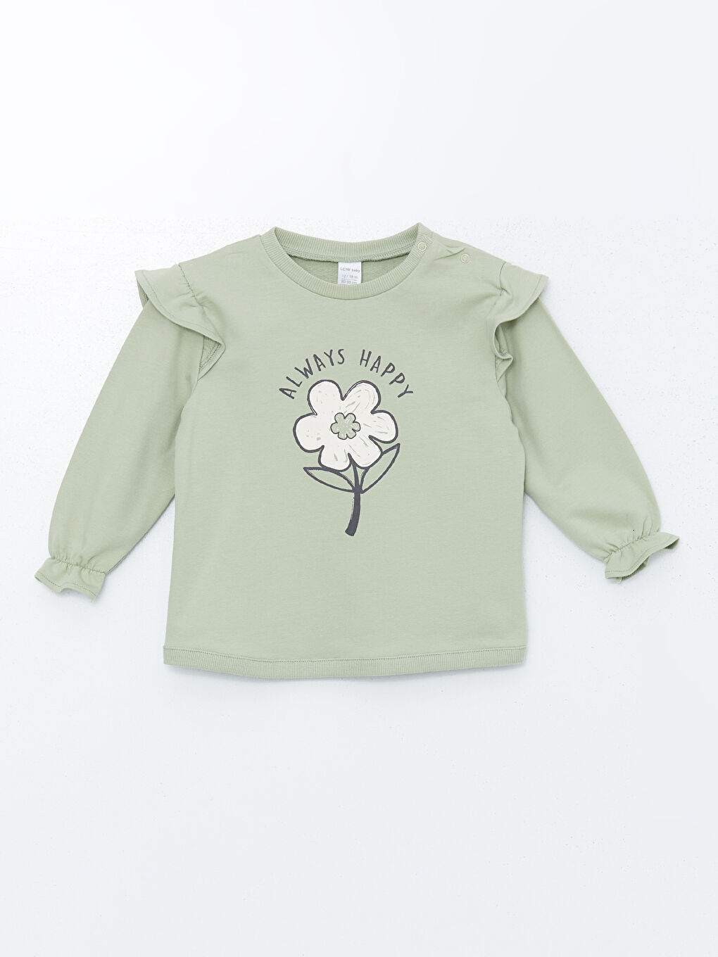 Crew Neck Floral Baby Girls' Tracksuit Set -W4CL74Z1-FJY