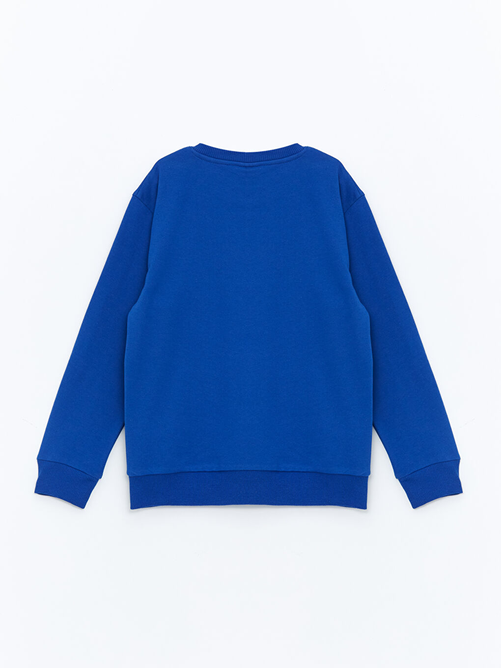 Mavi Bisiklet Yaka Fenerbahçe Baskılı Erkek Çocuk Sweatshirt-1