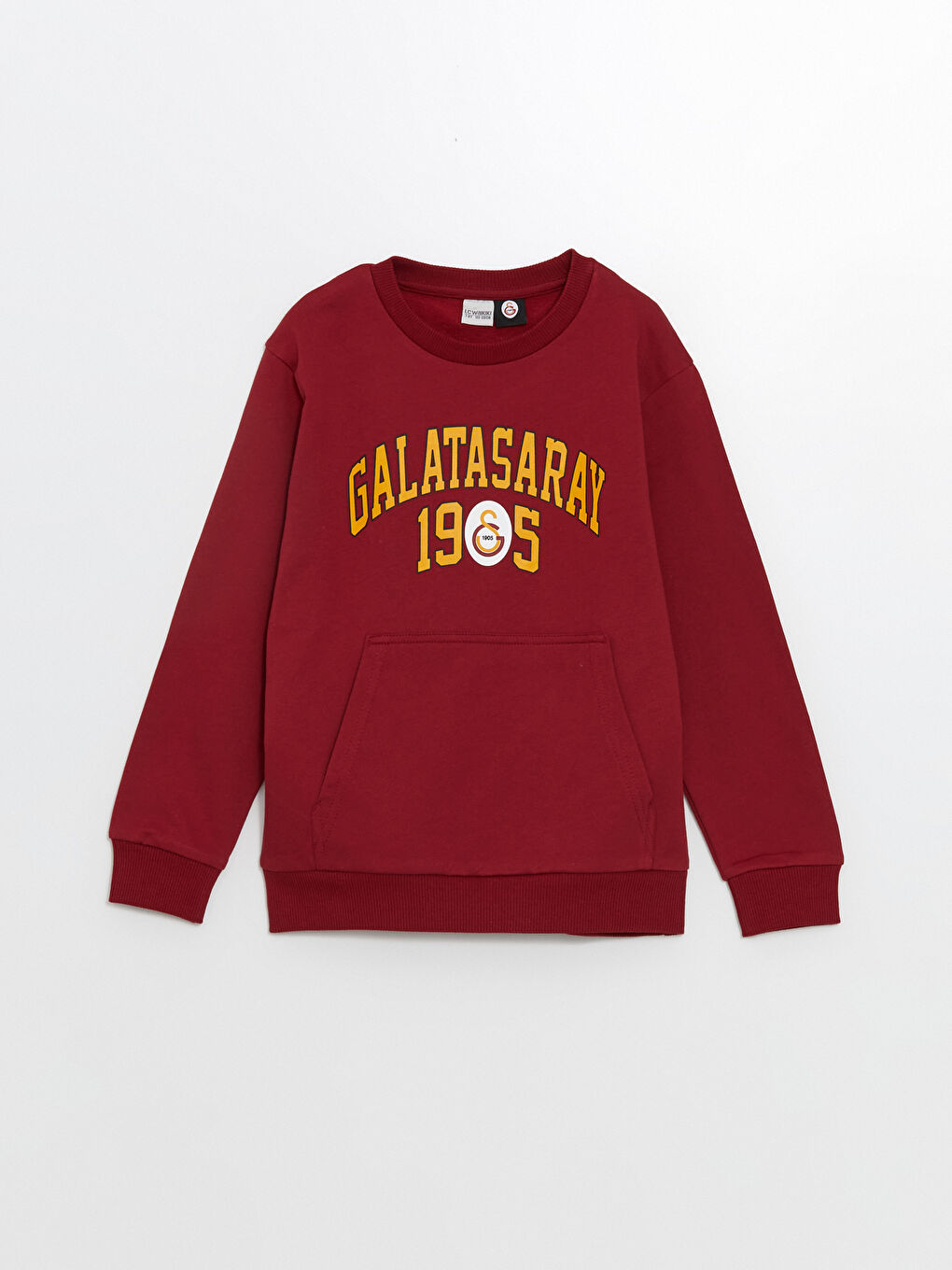 Kırmızı Bisiklet Yaka Galatasaray Baskılı Erkek Çocuk Sweatshirt