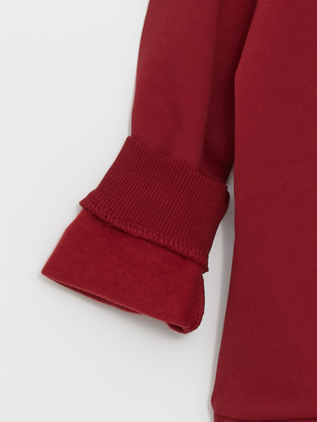 Kırmızı Bisiklet Yaka Galatasaray Baskılı Erkek Çocuk Sweatshirt-1