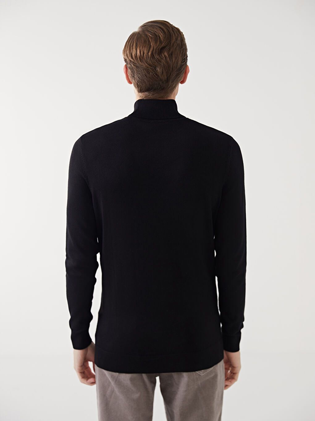 LCWAIKIKI Classic Turtleneck Long Sleeve Men's Knitwear Sweater -W4CM09Z8-CVL