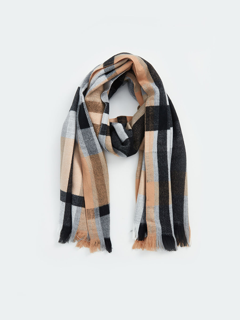 LCW ACCESSORIES Шал с ресни и каре за жени -W4CM10Z8-LLL