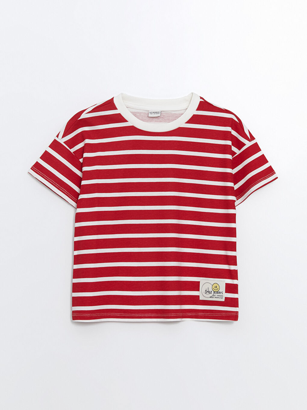 LCW Kids Тениска с кръгло деколте за момичета, кроп -W4CM16Z4-E48