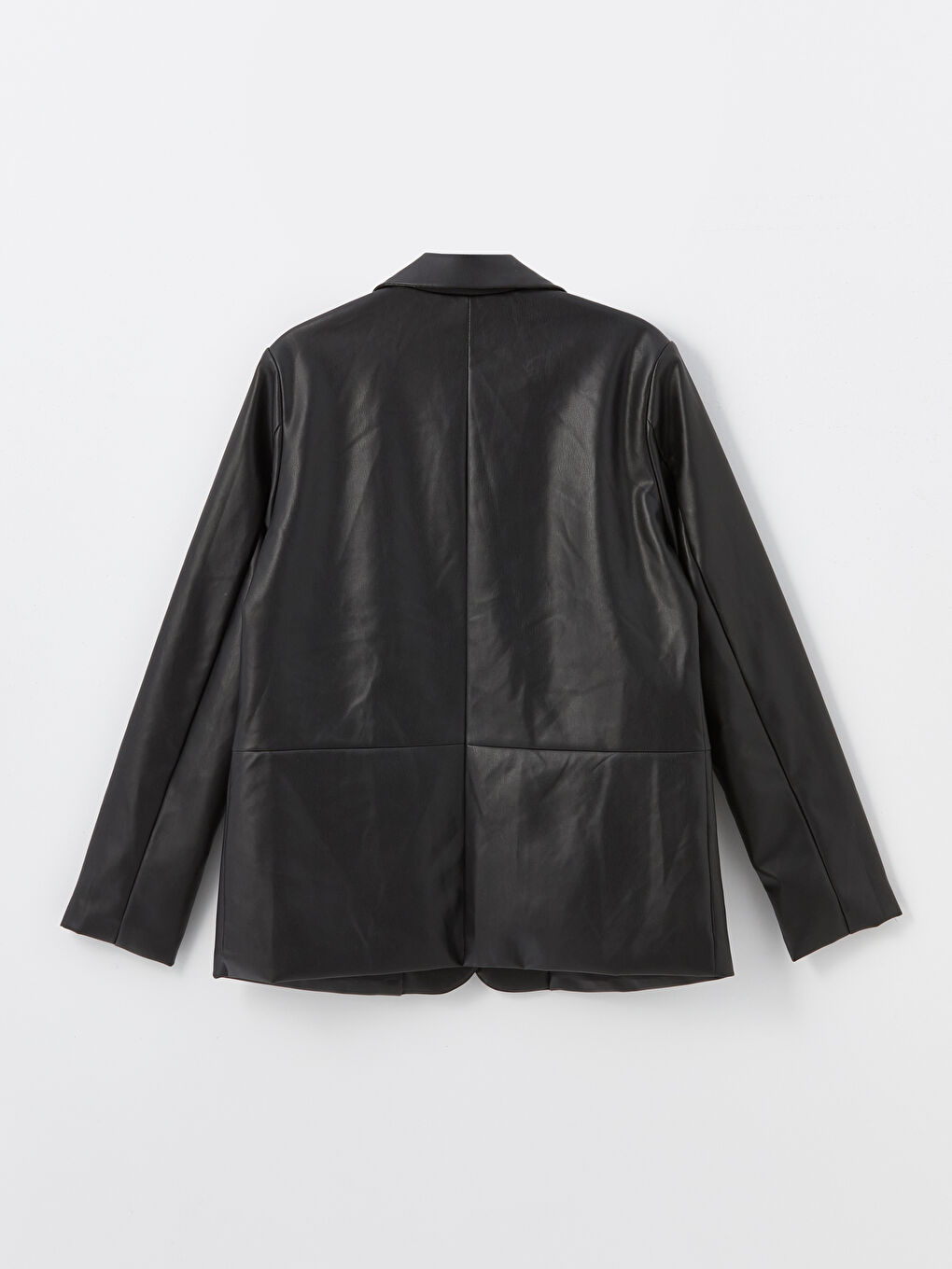LC Waikiki Collared Neck Women's Faux Leather Jacket -W4CM17Z8-CVL