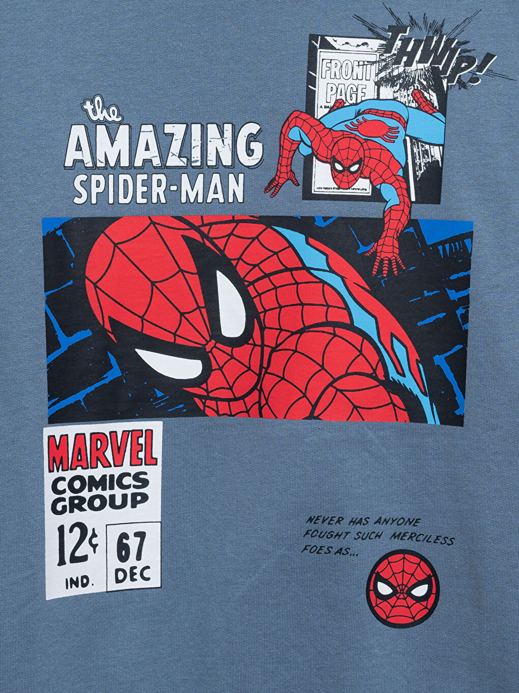 LCW Kids Spider-Man Bedrucktes Sweatshirt für Jungen mit Kapuze -W4CM27Z4-SRU
