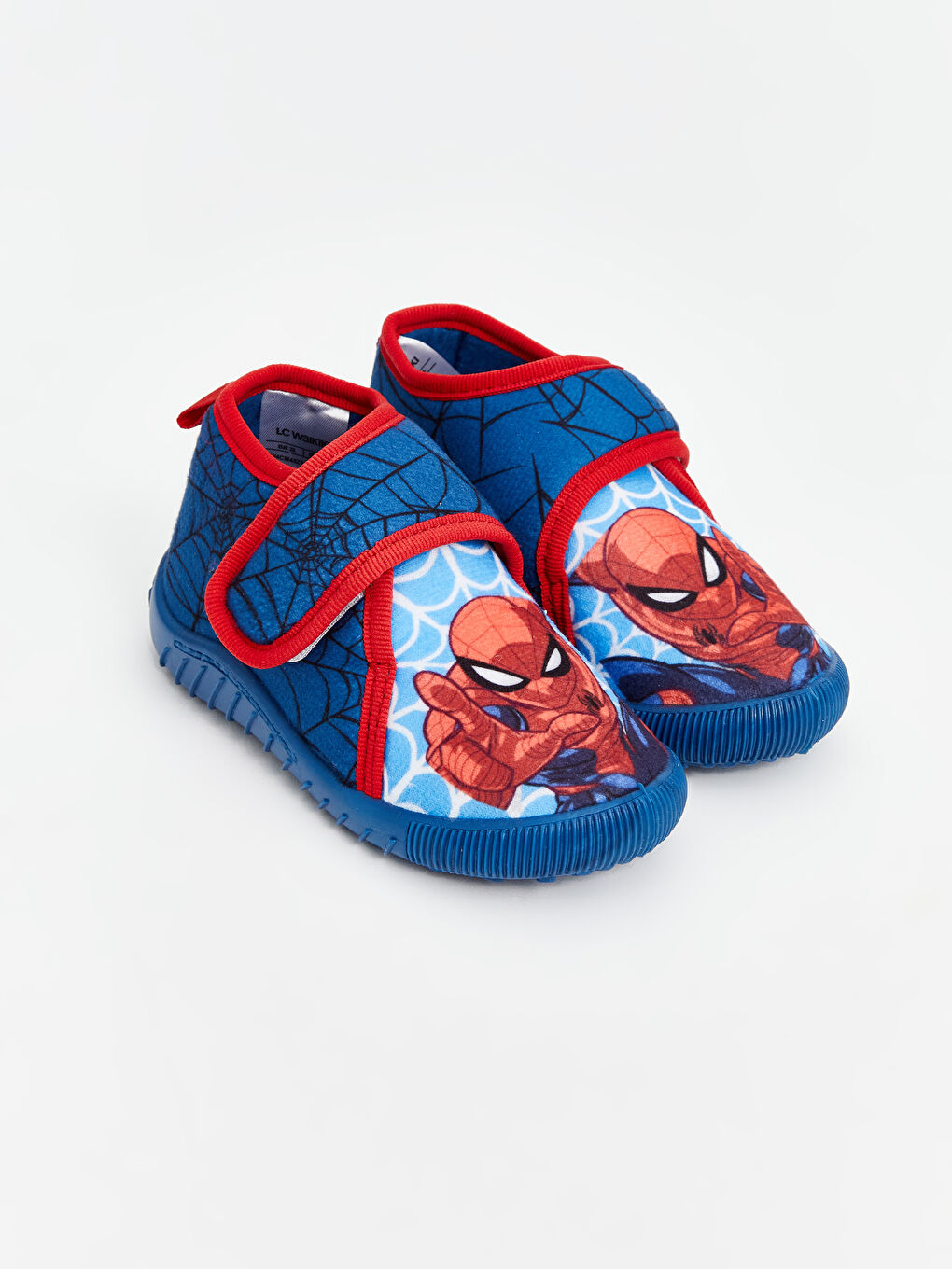 LCW STEPS Saks Mavi Spiderman Baskılı Erkek Bebek Panduf - 1