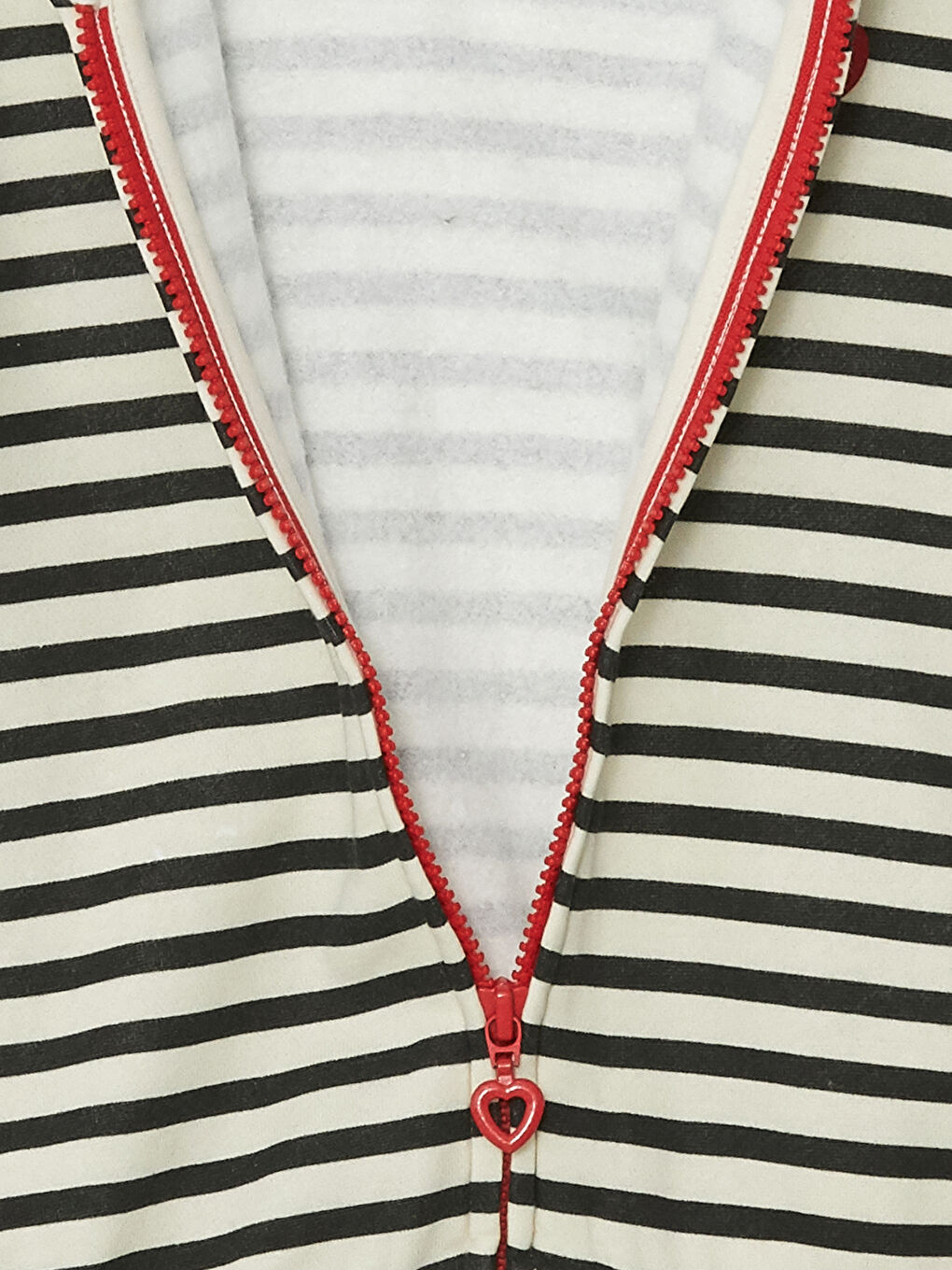 Hooded Striped Baby Girls' Sweatshirt -W4CM67Z1-LEG