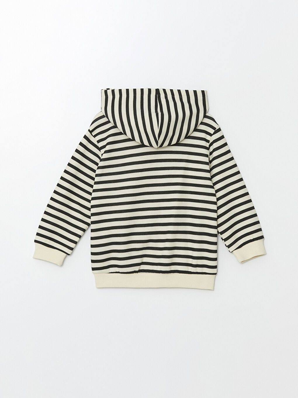Hooded Striped Baby Girls' Sweatshirt -W4CM67Z1-LEG