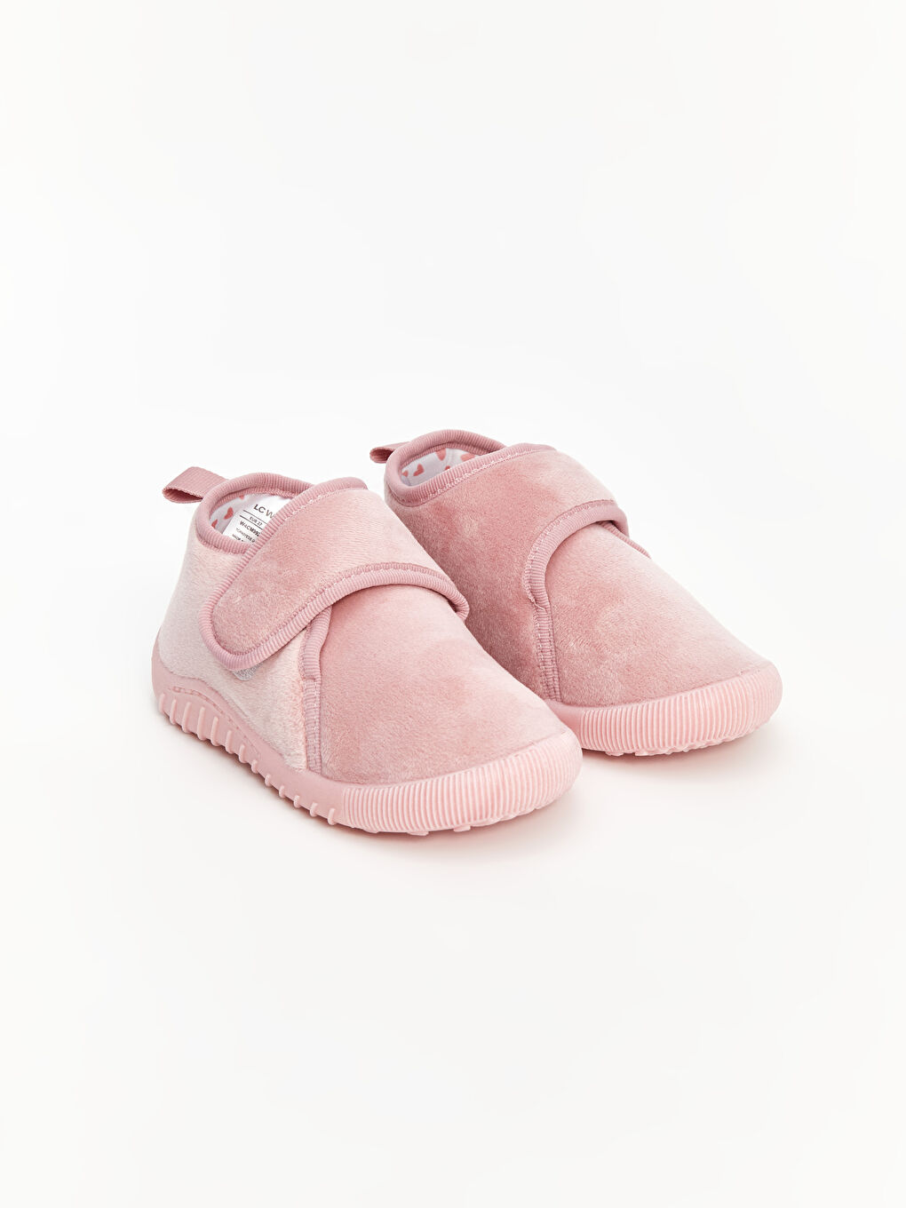 LCW STEPS Mat Pembe Cırt Cırtlı Kız Bebek Panduf