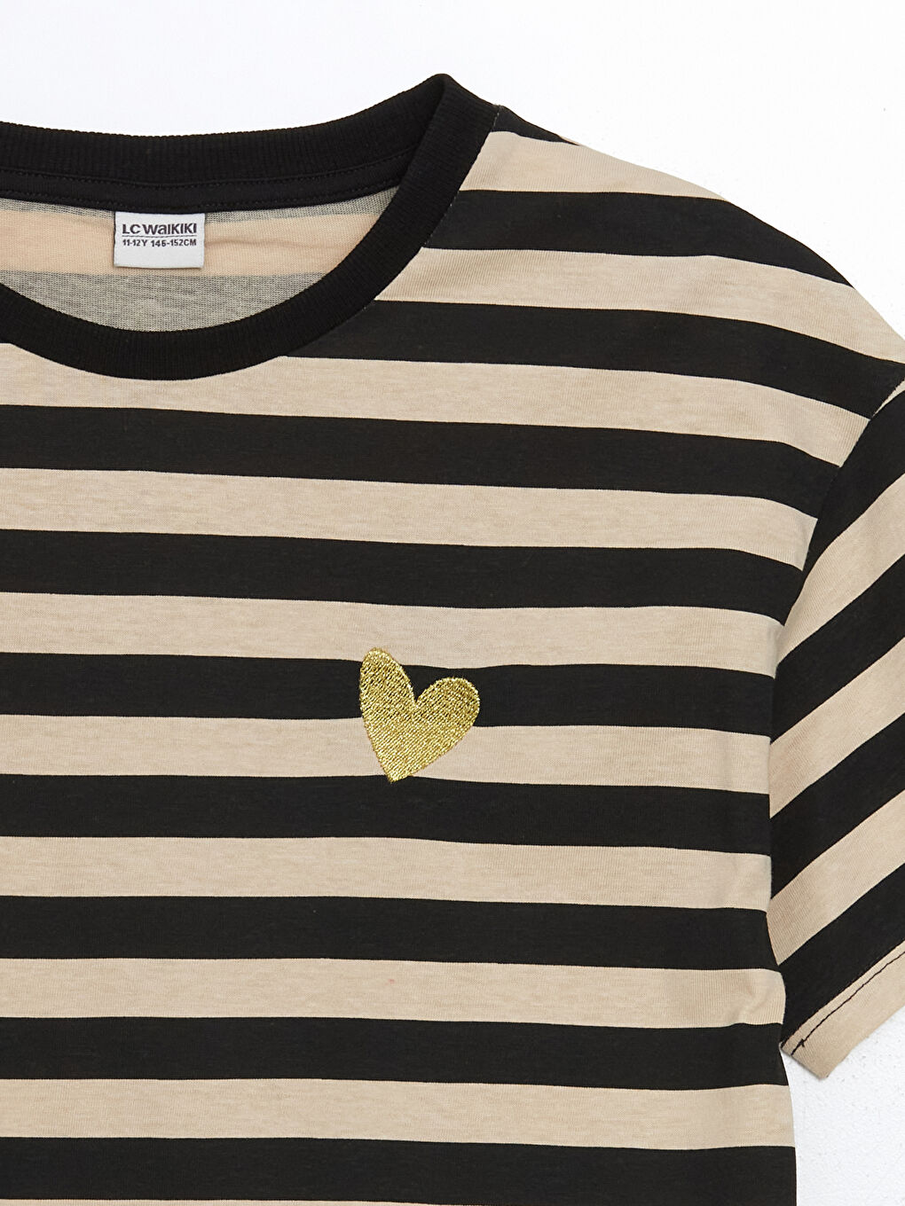 LCW Kids Crew Neck Girls' T-Shirt -W4CN04Z4-LEG