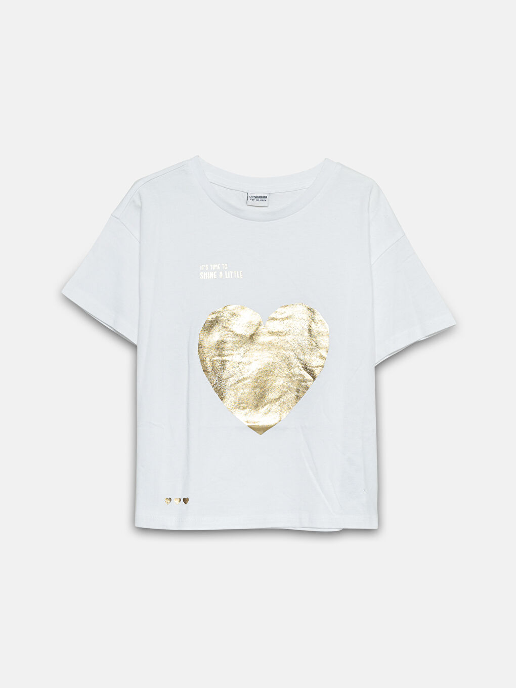 Crew Neck Girls' T-Shirt -W4CN05Z4-Q6K