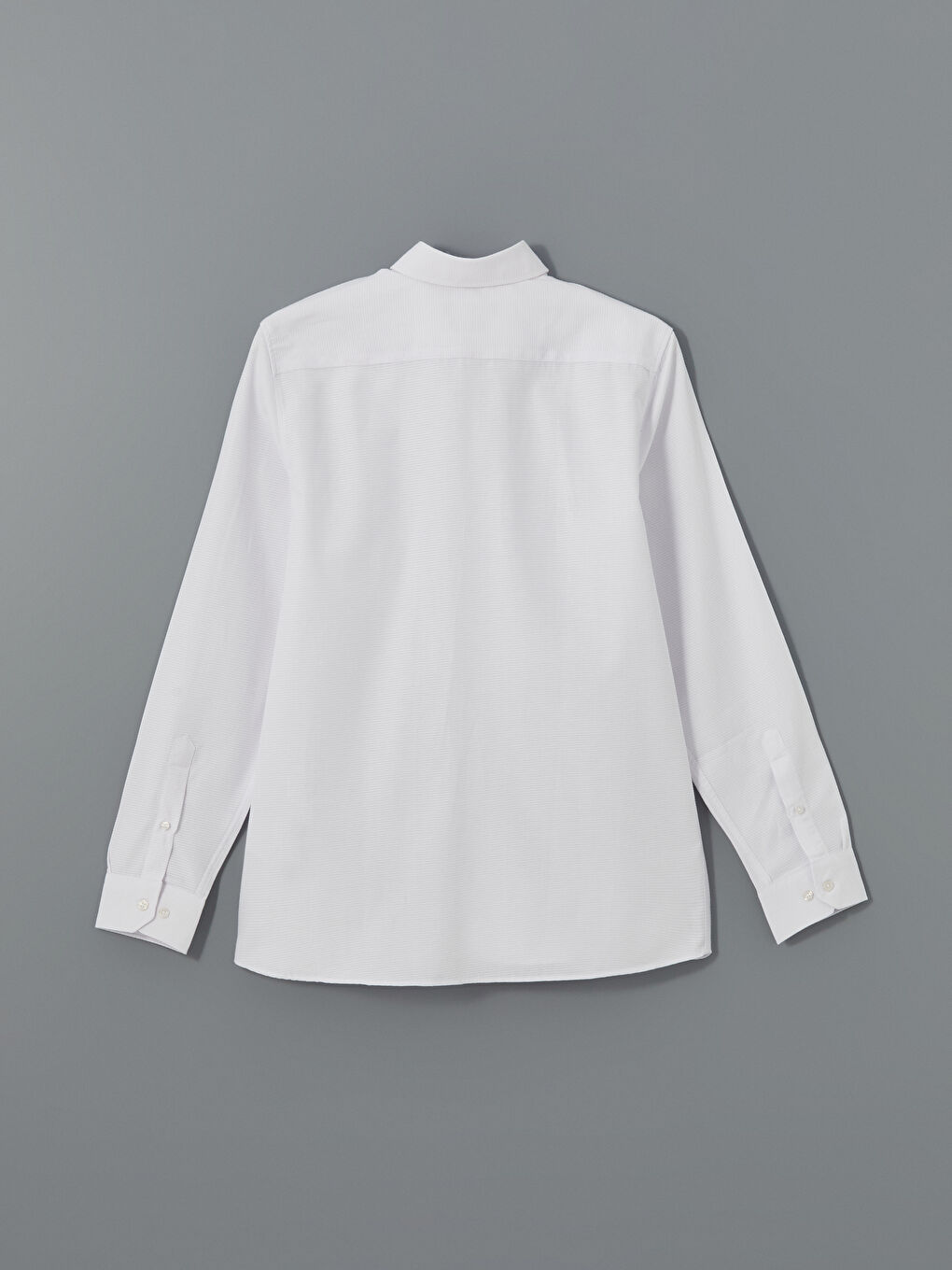 Slim Fit Long Sleeve Dobby Men's Shirt-5