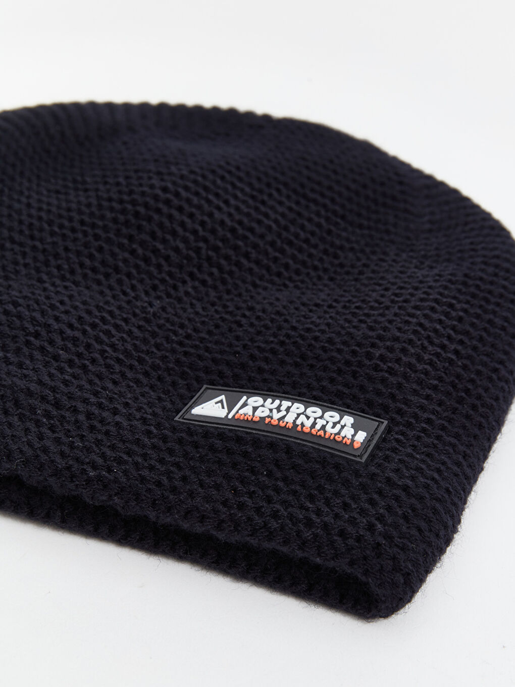 Lacivert Baskılı Erkek Bere-4