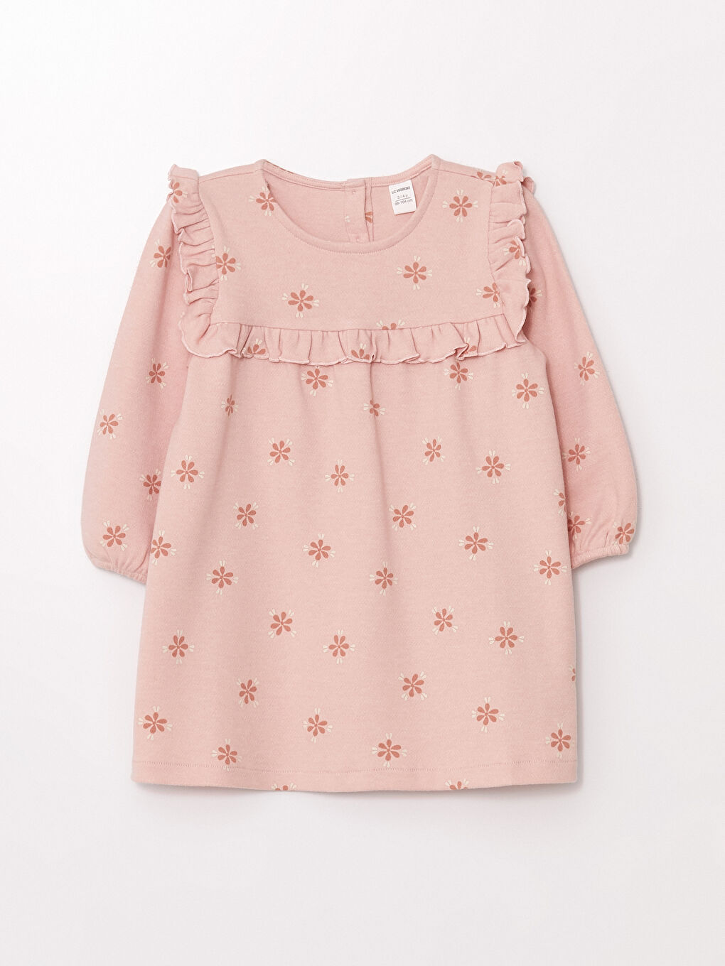 LCW Kids Long Sleeve Printed Girls' Dress -W4CN76Z1-E6R