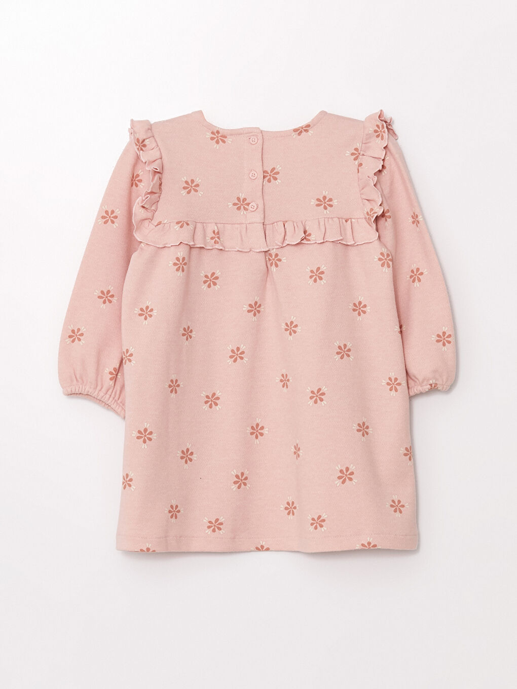 LCW Kids Long Sleeve Printed Girls' Dress -W4CN76Z1-E6R