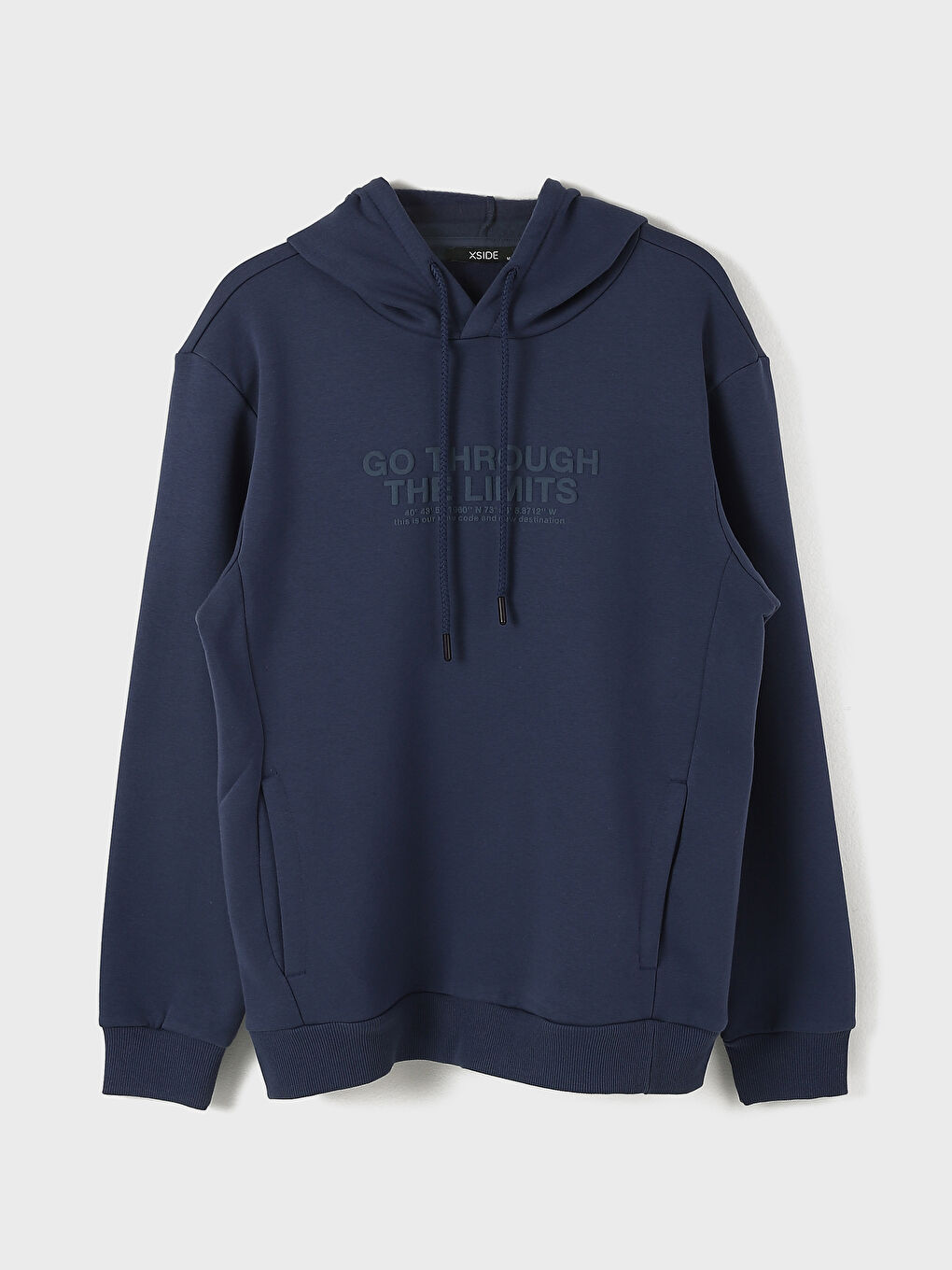 هودي تخين مطبوع كم طويل للرجال