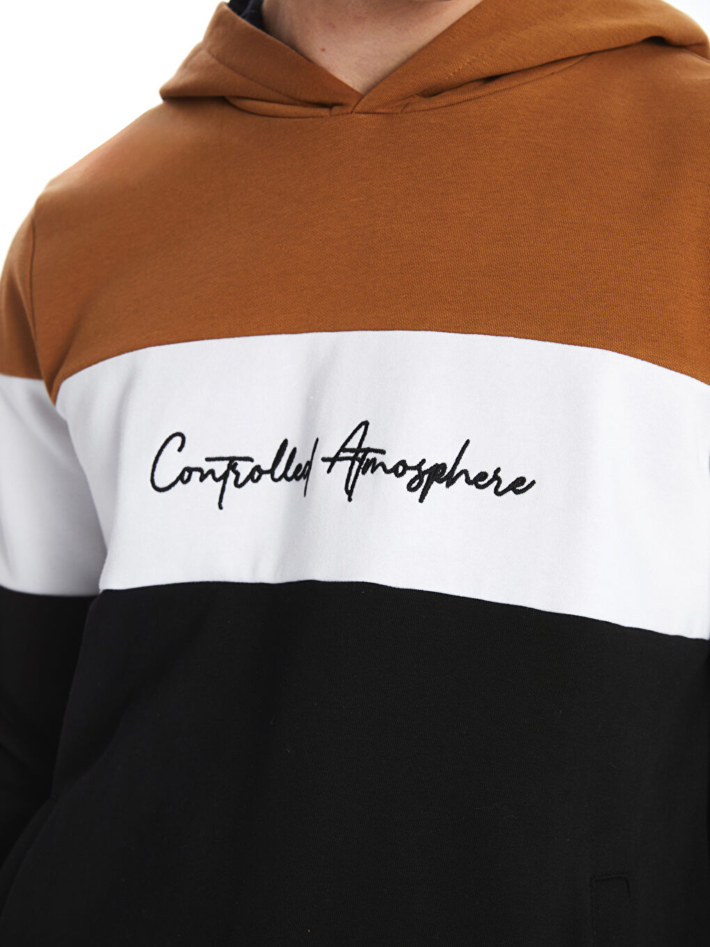 Long Sleeve Color Block Men's Hoodie-2