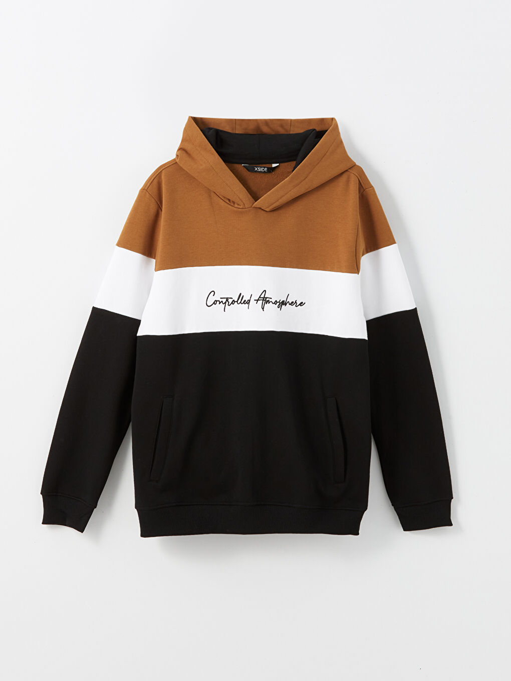 Long Sleeve Color Block Men's Hoodie-4