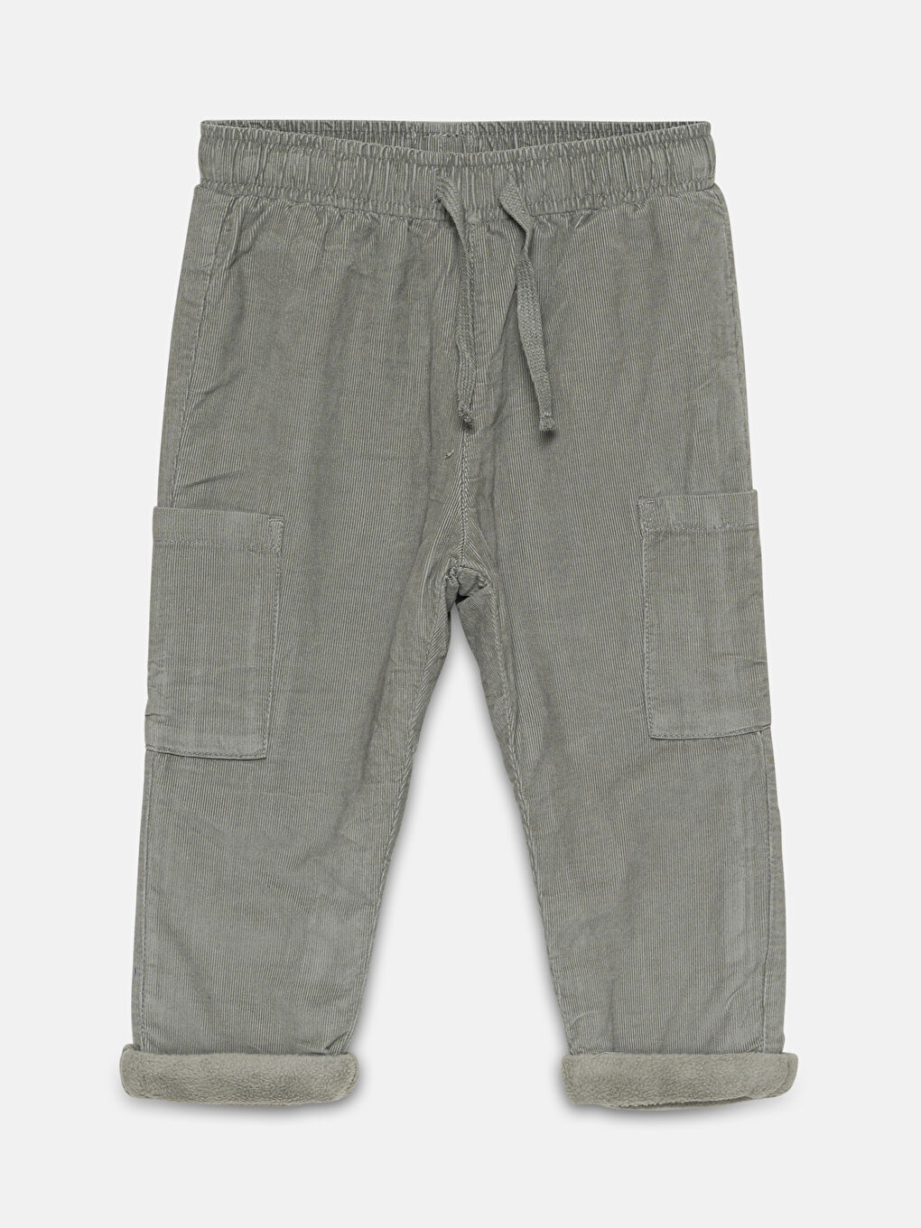 Elasticated Waist Baby Boys' Cargo Trousers -W4CO04Z1-GWK