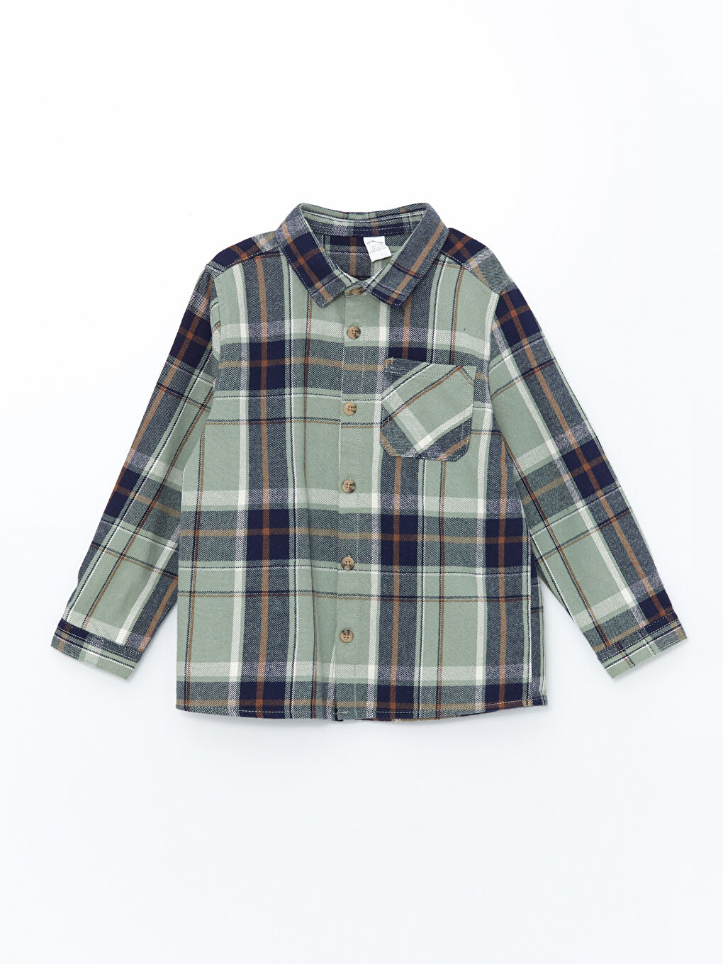 Chemise En Flanelle Écossaise À Manches Longues Pour Garçons-1