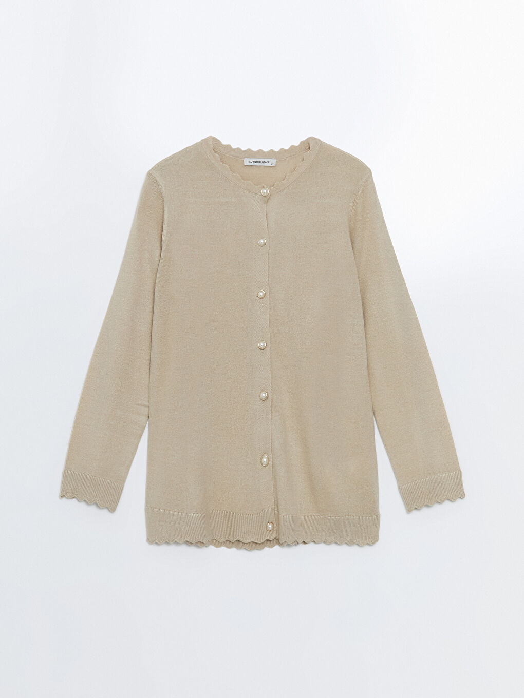 LCW Grace Crew Neck Women's Knitwear Cardigan -W4CO13Z8-KVB