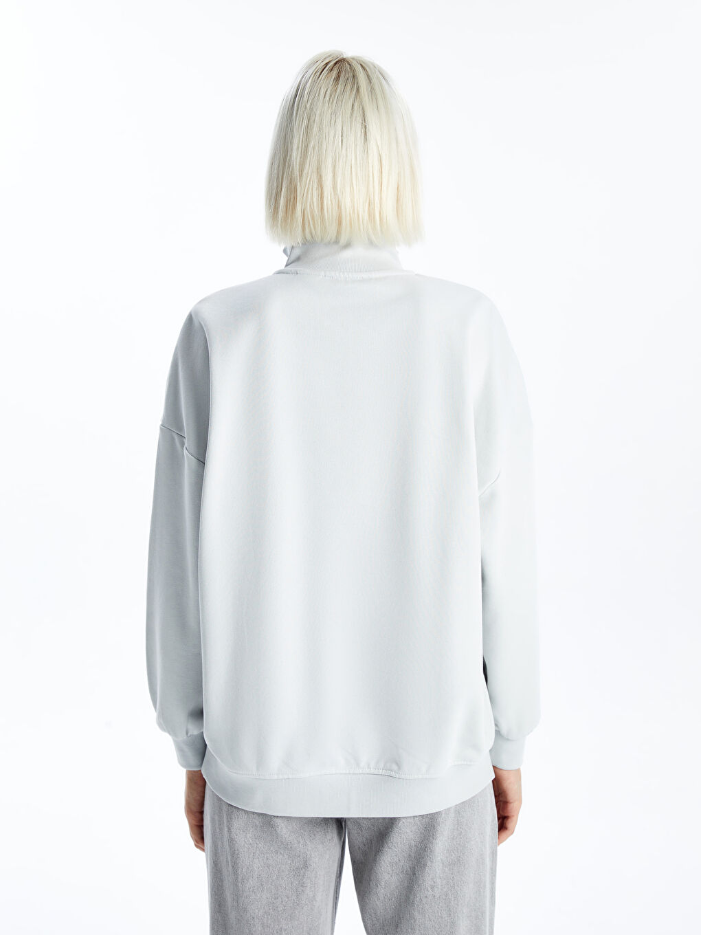 XSIDE Trichterkragen Bugs Bunny Bedrucktes Oversize Dickes Sweatshirt für Damen -W4CO32Z8-KXT