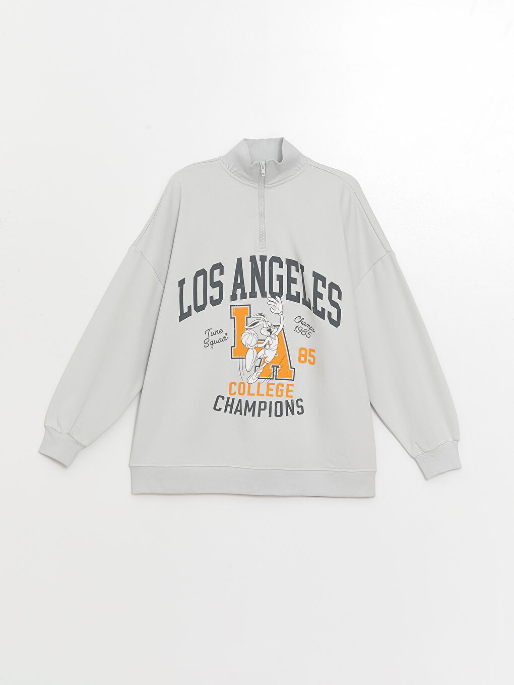 XSIDE Trichterkragen Bugs Bunny Bedrucktes Oversize Dickes Sweatshirt für Damen -W4CO32Z8-KXT
