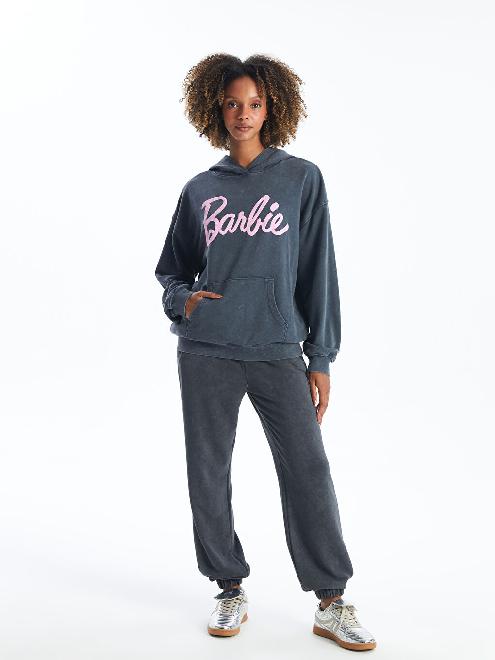 XSIDE Barbie Bedruckter Oversize Hoodie für Damen -W4CO44Z8-VDL