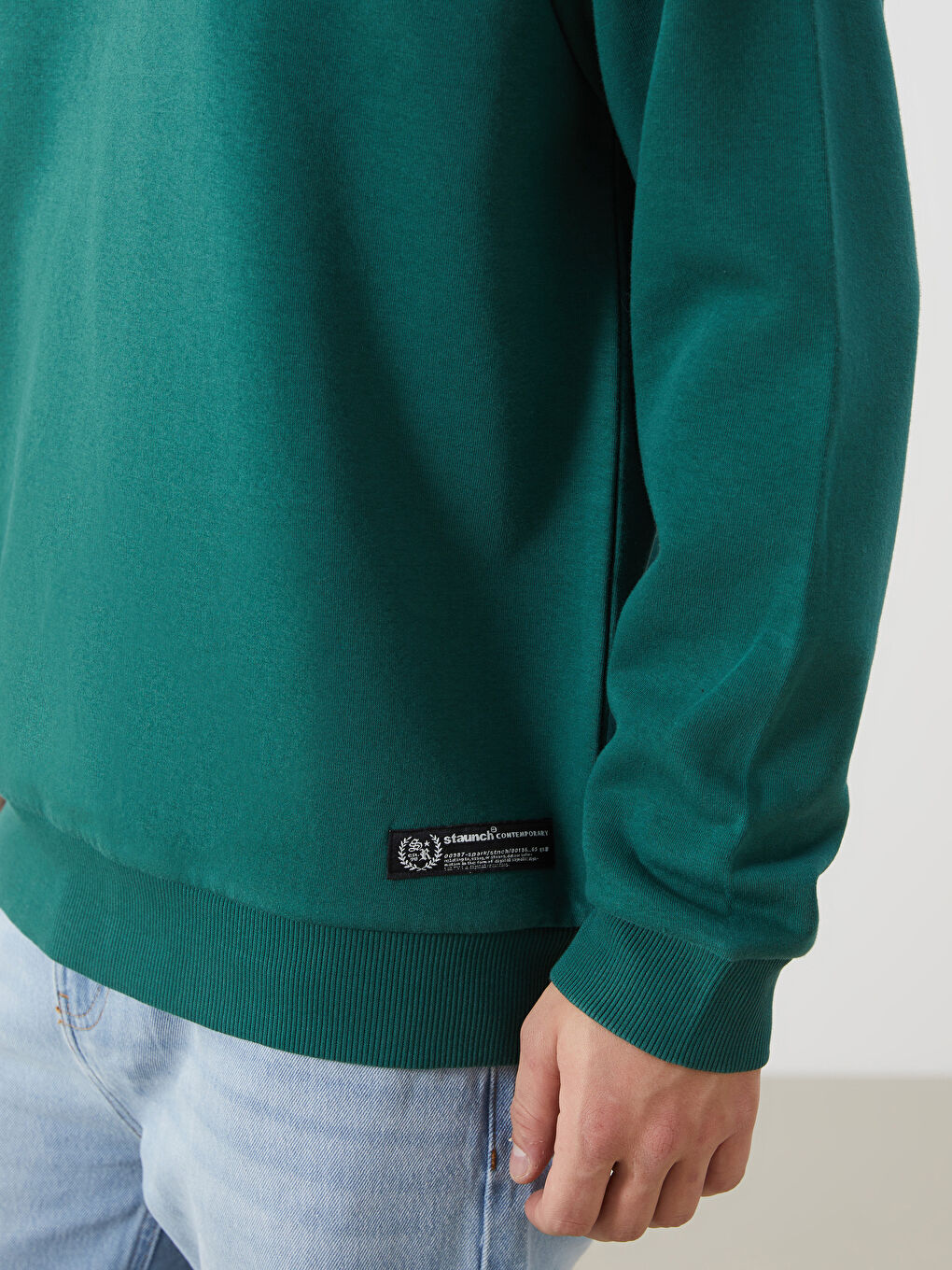 Crew Neck Long Sleeve Men's Sweatshirt-2