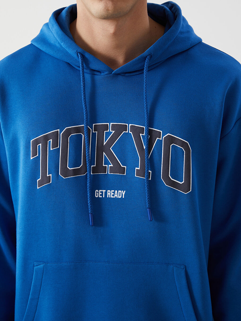 LCW Vision Long Sleeve Printed Men's Thick Hoodie -W4CO59Z8-HNU