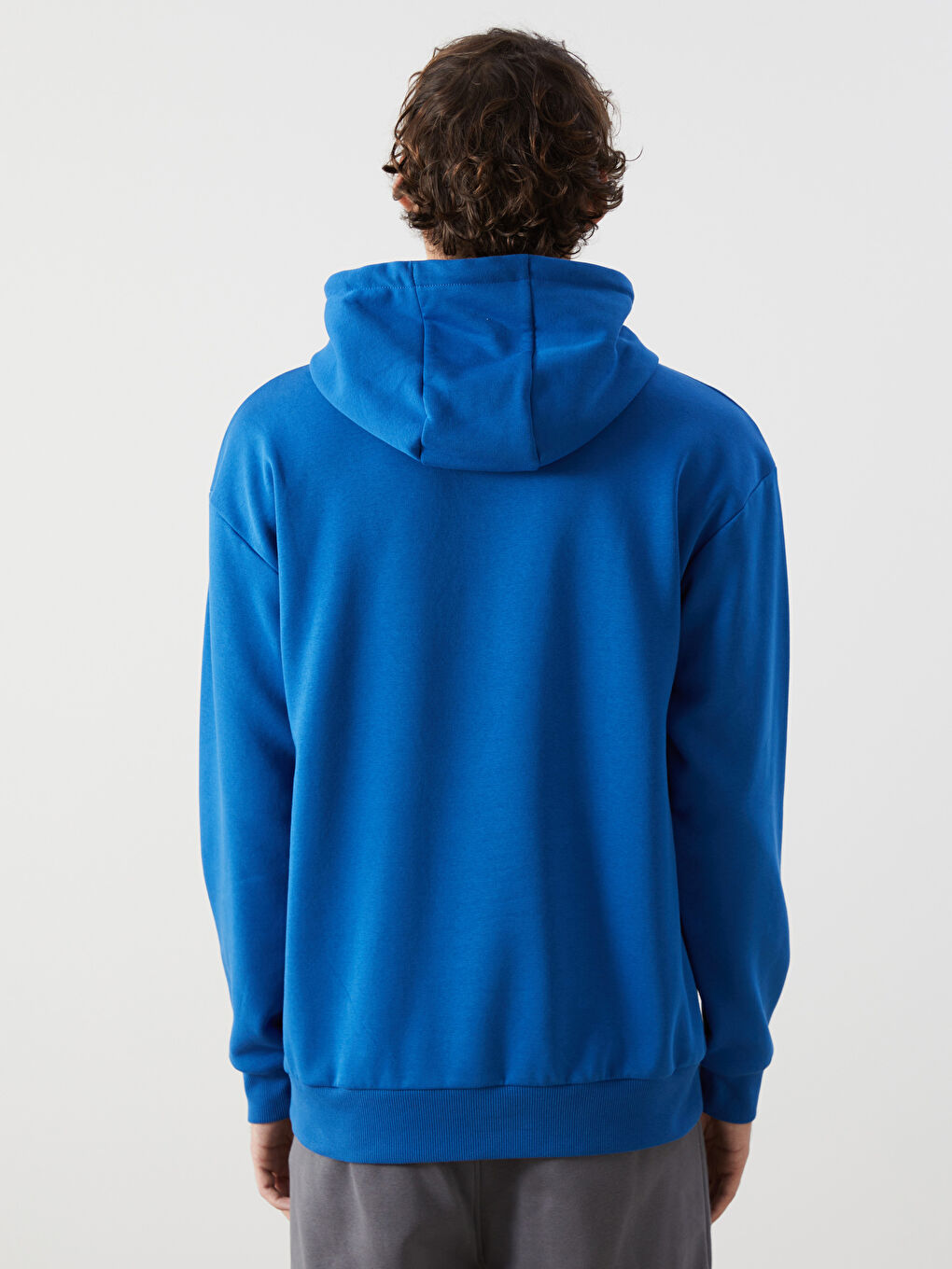 LCW Vision Long Sleeve Printed Men's Thick Hoodie -W4CO59Z8-HNU