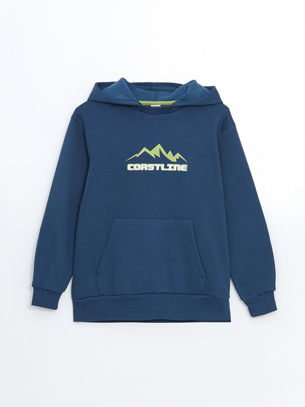 LCW Kids İndigo Kapüşonlu Erkek Çocuk Kalın Sweatshirt - 2