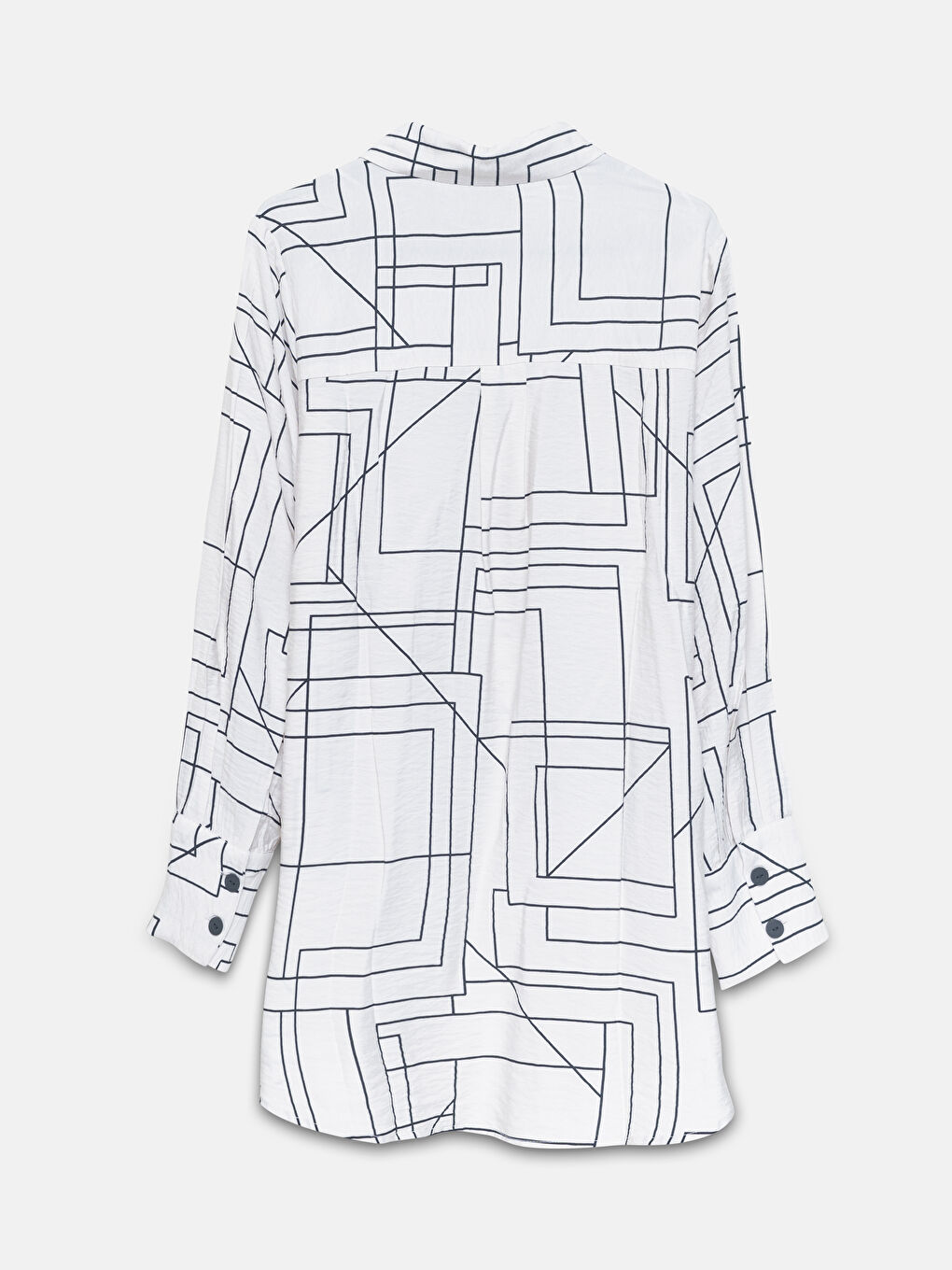 Patterned Long Sleeve Women's Shirt Tunic-1