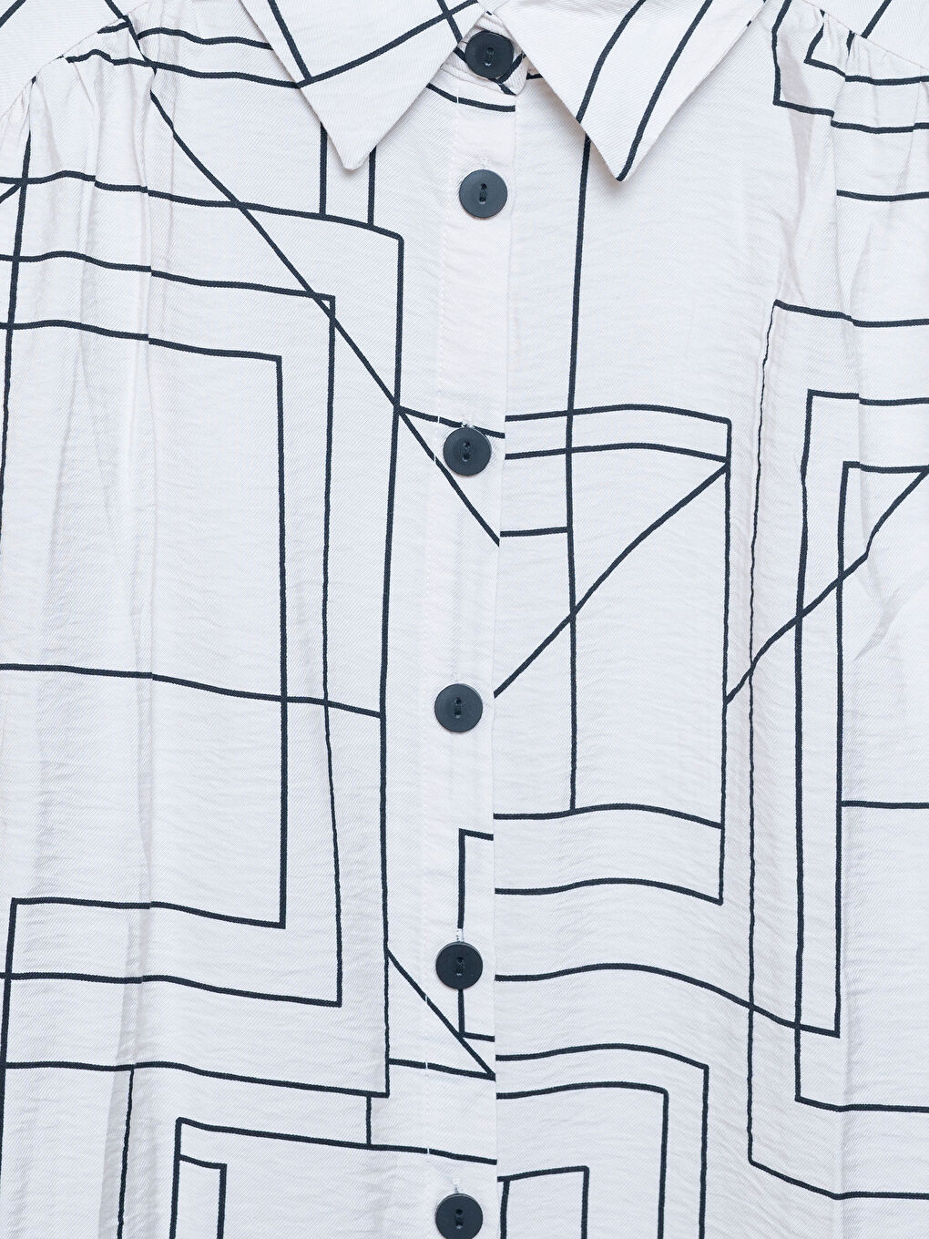 Patterned Long Sleeve Women's Shirt Tunic-2