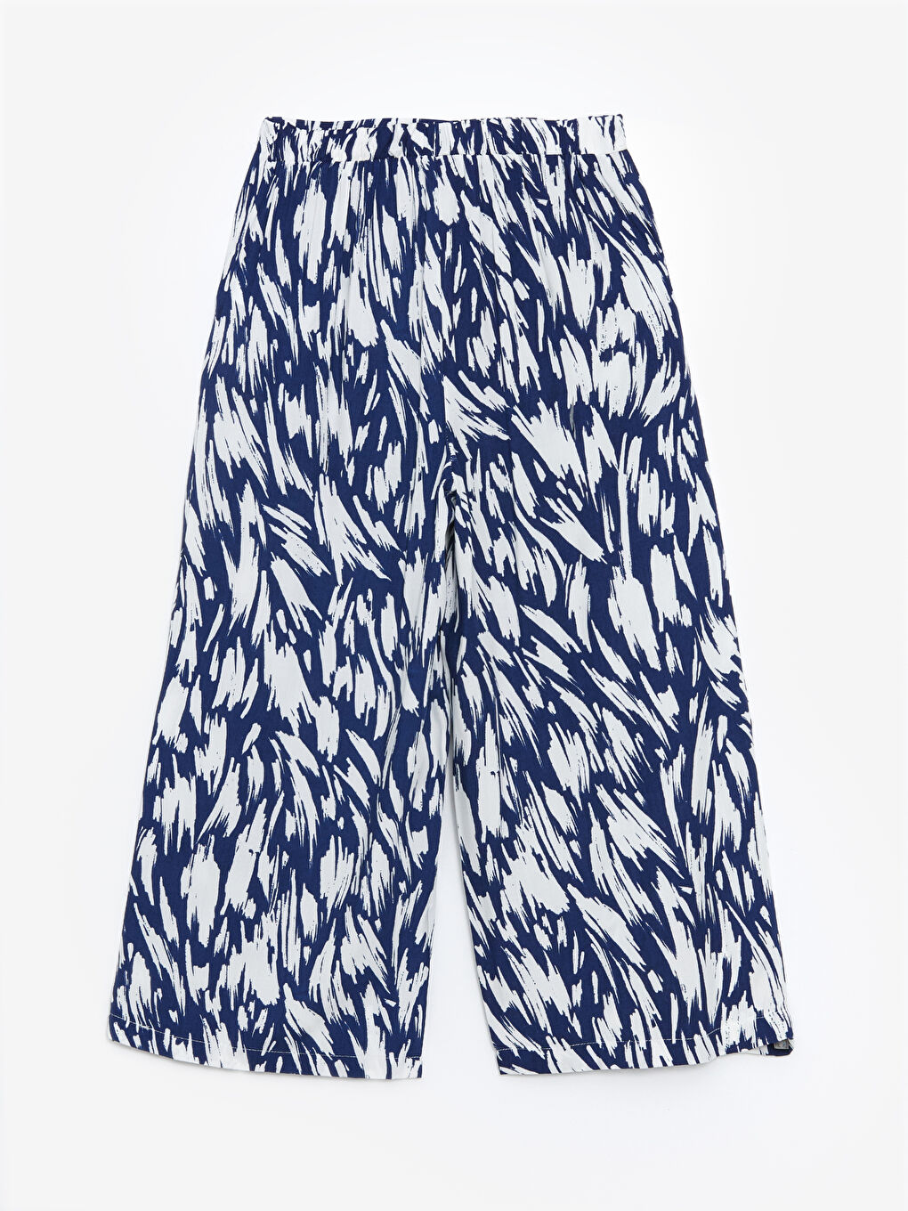 Patterned Women's Capri with Elastic Waist -W4CP94Z8-LSJ