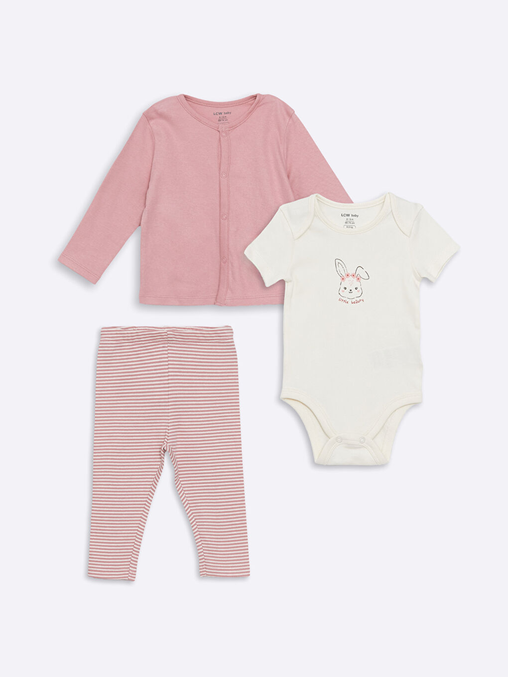 ROZE Komplet Bebe Devojčice -W4CQ03Z1-SQ9