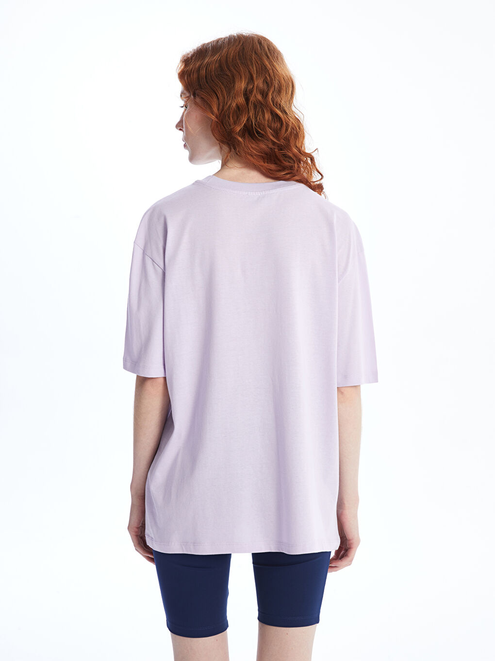 Crew Neck Printed Short Sleeve Women's T-Shirt-3