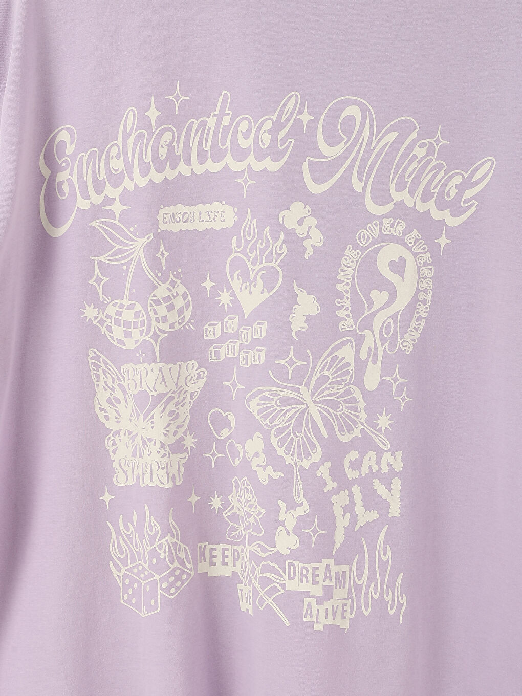 Crew Neck Printed Short Sleeve Women's T-Shirt-5