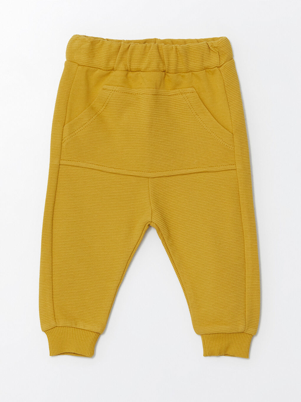 Sarı Beli Lastikli Basic Erkek Bebek Jogger Eşofman Altı